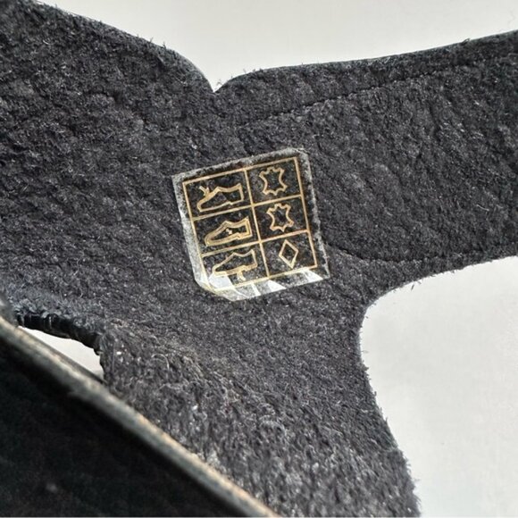 Pedro Garcia Black Pebbled Leather Sandals 4.25 Inch Heel - Size EU 39 (US 8) - Picture 16 of 17